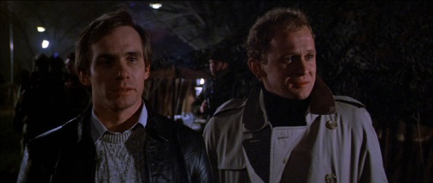 Steve Railsback and Peter Firth in the cult sci-fi horror Lifeforce