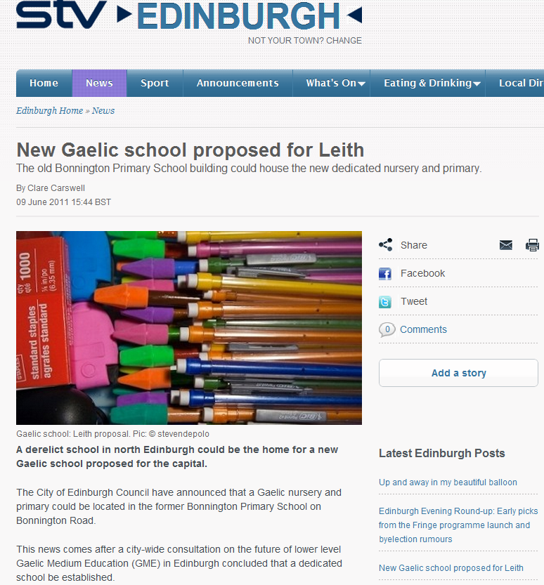 New Scottish Language School For Edinburgh