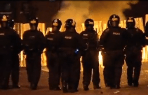 The PSNI British Paramilitary Police Force