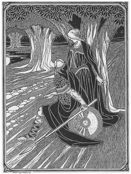 Illustration from Fréamacha na hÉireann by Aodmain MacGríogóir, 1906