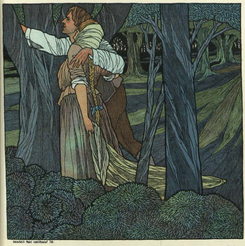 Songs from the Four Winds of Éirinn, III The Green Woods of Traugh (1906), picture by Seaghán Mac Cathmhaoil