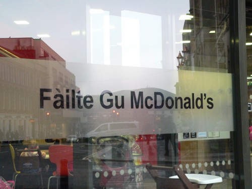 Fáilte Gu McDonald's, Albain