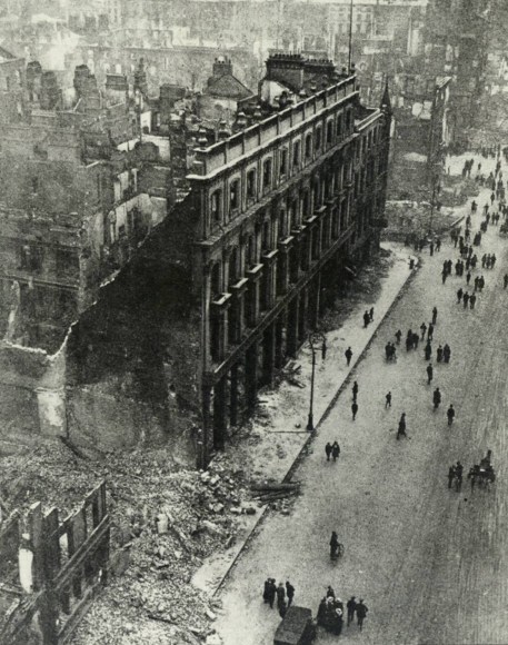 The GPO, Dublin, Destroyed By The British Occupation Forces, 1916