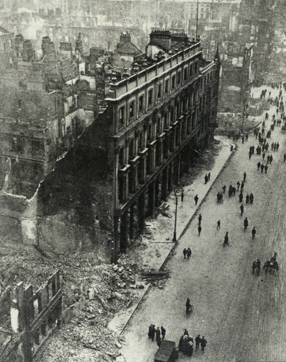 The GPO, Dublin, Destroyed By The British Occupation Forces, 1916