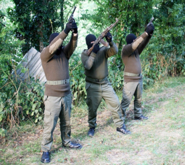 Volunteers of the Continuity Irish Republican Army (CIRA) in South Armagh, British Occupied North of Ireland, 2006