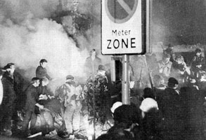 McGurk's Bar in Belfast on the 4th of December 1971, destroyed by a bomb that left dozens dead and wounded which was placed by British terrorists controlled by British Military Intelligence