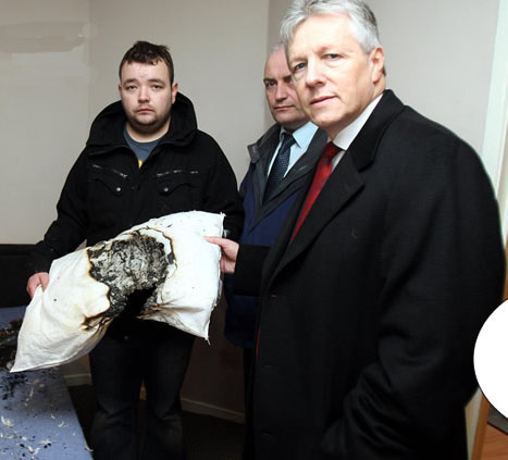 Former DUP member John Smyth Junior pictured with his party leader Peter Robinson in 2010