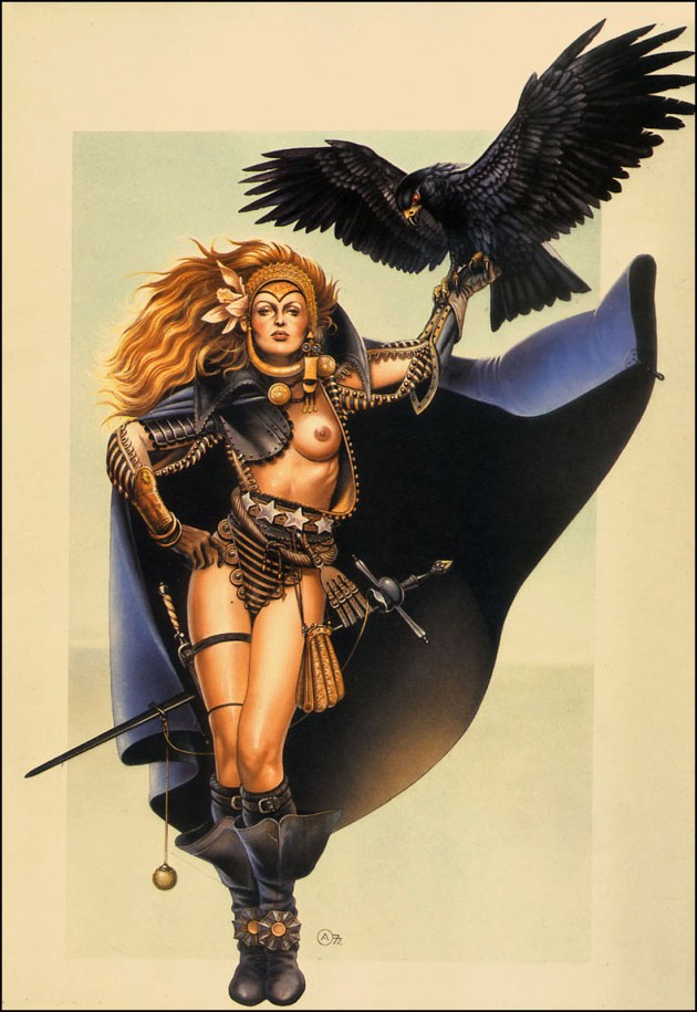 Raven, Swordmistress Of Chaos by Chris Achilléos 1978