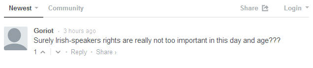 A Message To The Second-Class Irish