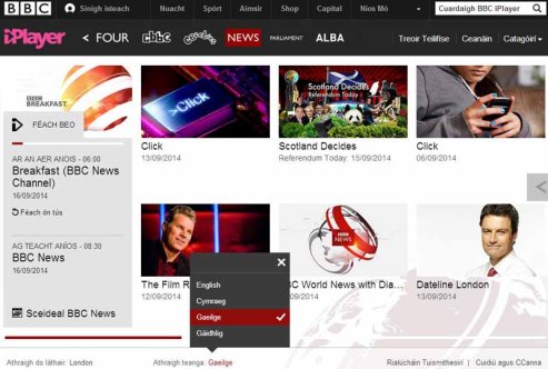 The BBC can do Irish but RTÉ can't