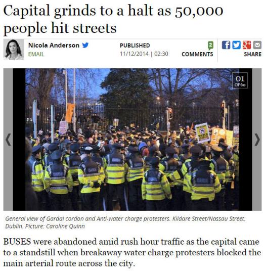 Capital grinds to a halt as 50,000 people hit streets
