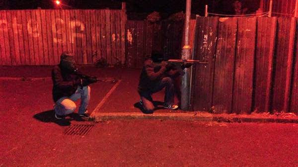 Armed Volunteers of the Continuity IRA in the Kilwilkie estate, Lurgan, Armagh, British Occupied North of Ireland