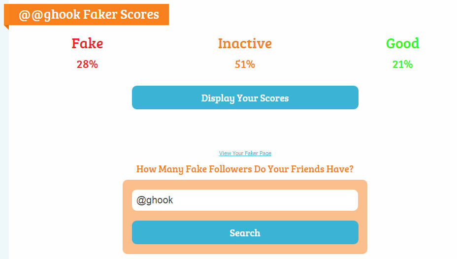 Fake, inactive and active Twitter followers of George Hook