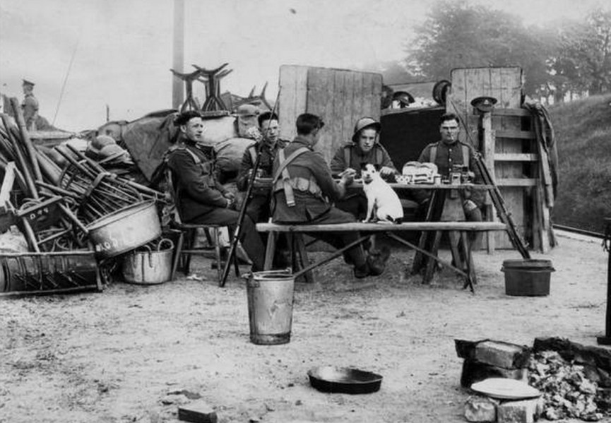British soldiers of the South Staffordshire Regiment, Pettigo, Ireland, June 8th 1922