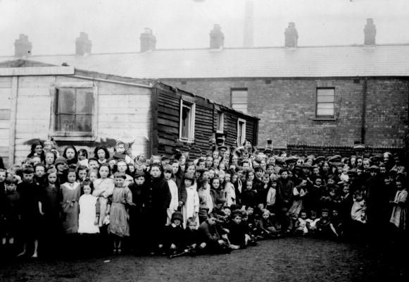 Orphaned children fleeing the slaughter of the British and unionist instigated Northern Pogroms find refuge in Dublin, 1922