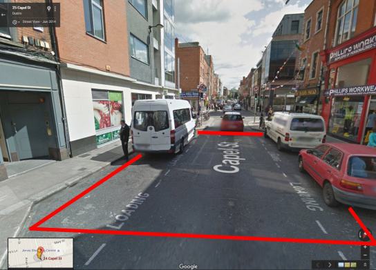 21-24 Capel Street, near the junction with Abbey Street Upper and Mary’s Abbey