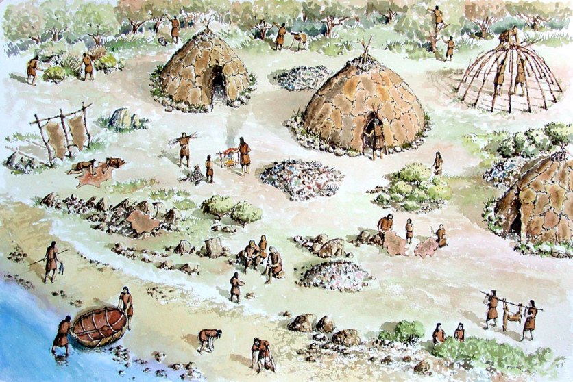 A temporary or seasonal camp for a hunter-gatherer community in Ireland during the Mesolithic Age