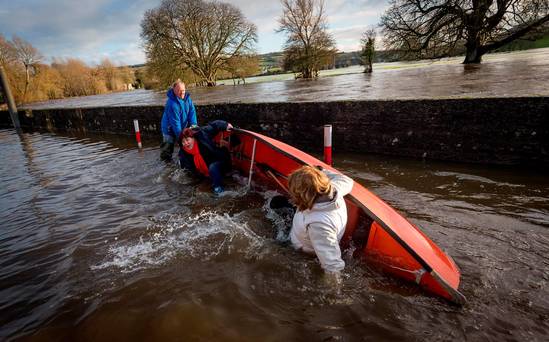 An tánaiste and Labour boss, Joan Burton, being attacked by sinister water elements