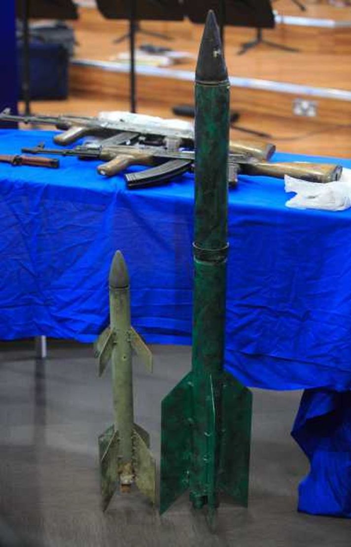 Improvised rocket prototypes developed by Irish republican insurgents in Ireland and seized by the Garda Síochána