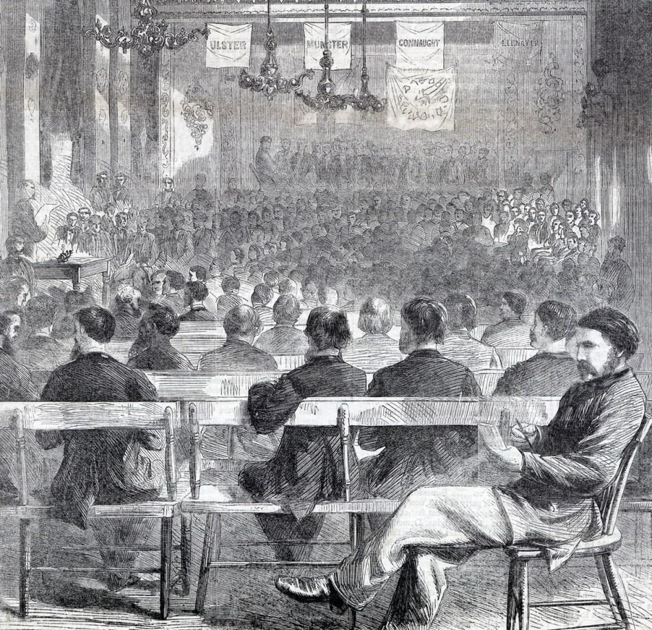 The 3rd General Convention of the Fenian Brotherhood of America, October 1865, the Assembly Building, Philadelphia, Pennsylvania