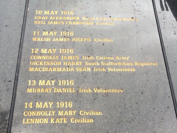 Names of British Army killers honoured on Glasnevin's 1916 Rememberance Wall alongside those they killed